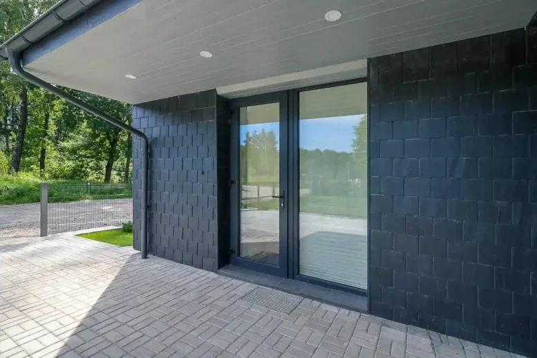 Black Modern Front Doors by GEALAN